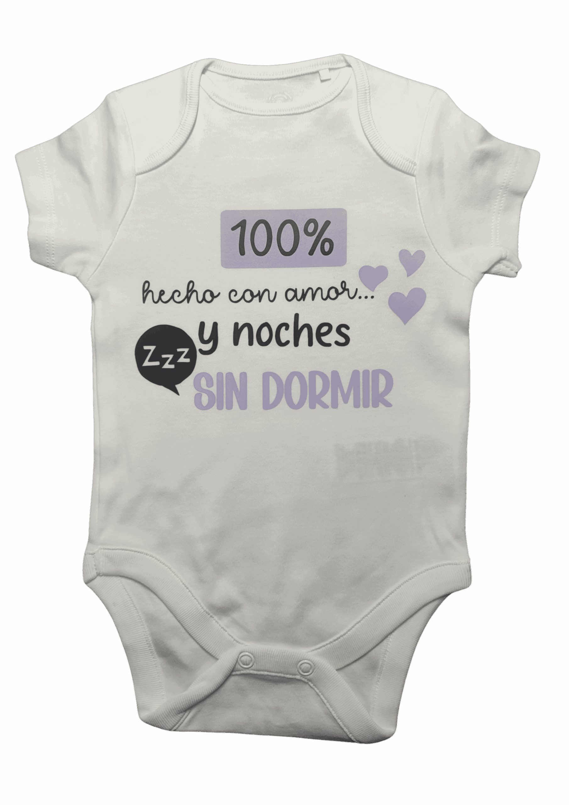 Body "100% hecho con amor... y noches sin dormir"