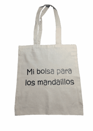 Tote bag de algodón ecológico "Mi bolsa para los mandaíllos"